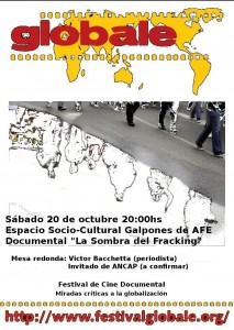 Afiche del Festival Globale 2012 en Santa Lucía