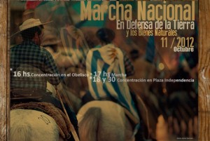 Afiche Tercera Marcha Nacional Por La Tierra